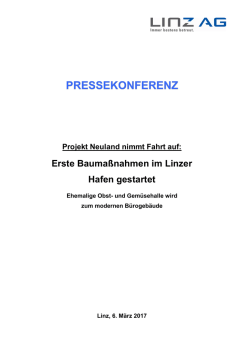Informationsunterlage der LINZ AG (PDF, 355 kB ) (neues Fenster)