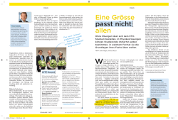 Eine Gr&ouml;sse passt nicht allen