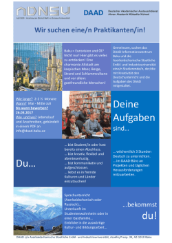 du! Deine Aufgaben Du&hellip;
