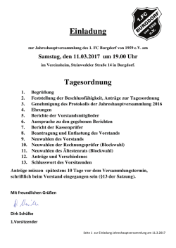 Tagesordnung - Burgdorf
