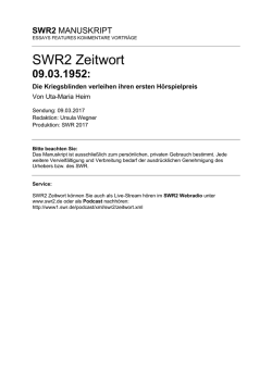 SWR2 Zeitwort