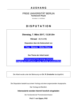 disputation - FU Berlin - Physik