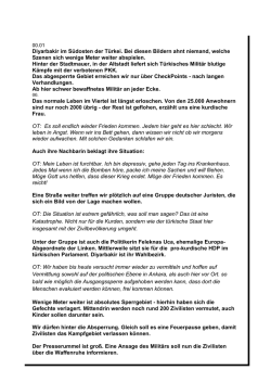 Diyarbakir im S&uuml;dosten der T&uuml;rkei. Bei diesen Bildern ahnt niemand
