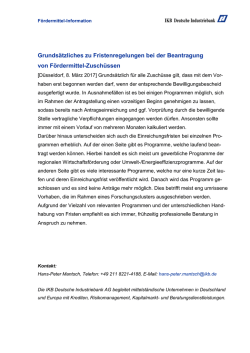 Grunds&auml;tzliches zu Fristenregelungen bei der Beantragung
