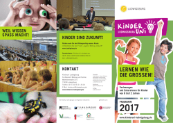 Flyer 2017 - Evangelische Hochschule Ludwigsburg