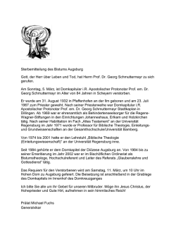 Domkapitular i.R. Apostolischer Protonotar Prof. em. Dr. Georg