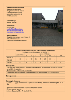 Albert-Schweitzer-Schule Hauptschule Vechelde