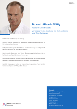 Dr. med. Albrecht Wittig