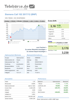 Siemens Call 102 2017/12 (BNP) - Aktien und Indizes