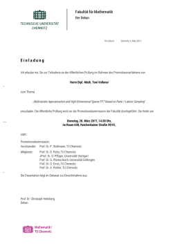 Einladung - TU Chemnitz