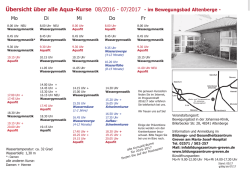 Bewegungsbad Johannes-Klink Altenberge - Bildungs