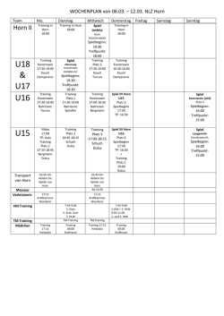 Trainingsplan Wochenplan NLZ SV Horn KW 10 herunterladen!