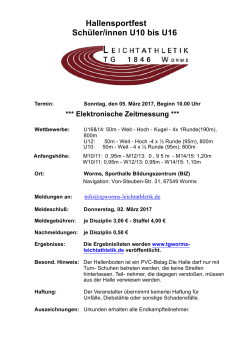 05.03. TGW-Schüler-Hallensportfest Worms