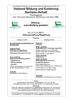 Die Unterlagen k&ouml;nnen hier heruntergeladen - VBE Sachsen