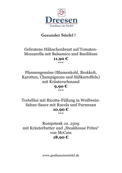 Informationen! - Gasthaus im Stiefel