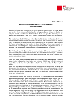 Wechselmodell - SPD-Bundestagsfraktion