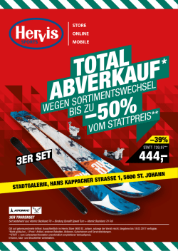 hervis st. johann,stadtgalerie, hans kappacher strasse 1, 5600 st