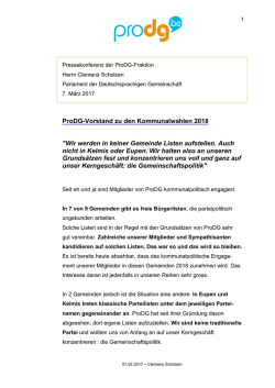 Infos - ProDG