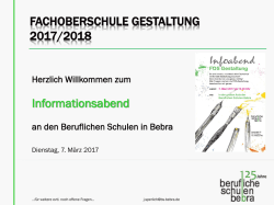 Dienstag, 31. M&auml;rz 2017 - Berufliche Schulen Bebra