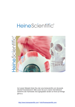 Anleitung für den Injektionsarm von HeineScientific