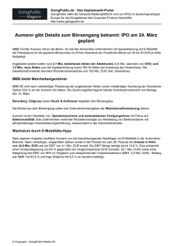 PDF speichern - GoingPublic.de