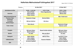 Helferliste Maihocketse/Frühlingsfest 2017 - Accordeon
