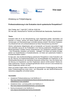 Informationen finden Sie hier auch nochmal als PDF zum