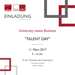 Einladung - Chambre de Commerce