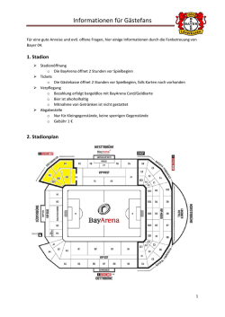 Informationen für Gästefans