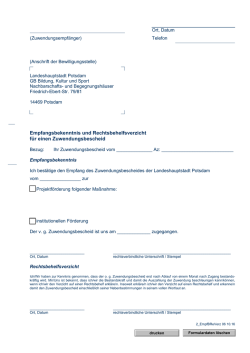 Empfangsbekenntnis und rechtsbehilfsverzicht