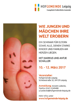 Flyer Elternseminar 10.-12. März 2017