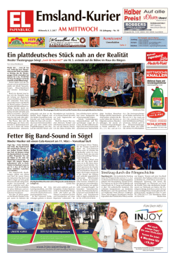 Ein plattdeutsches St&uuml;ck nah an der Realit&auml;t Fetter Big - EL