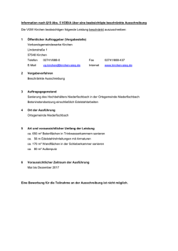 HB Niederfischbach Bekanntmachung VOB Par. 19