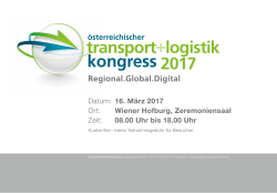 transport+logistik kongress 2017