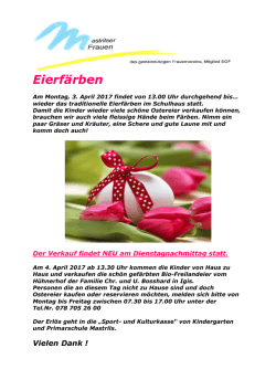 Eierf&auml;rben