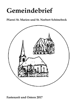 Gemeindebrief - Pfarrei St. Marien und St. Norbert von Schönebeck