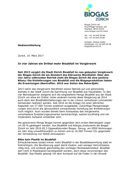 In vier Jahren ein Drittel mehr Bioabfall im