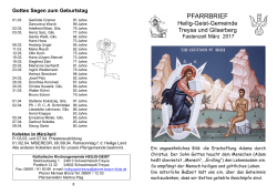 Pfarrbrief Treysa - Pastoralverbund Maria Hilf, Schwalmstadt