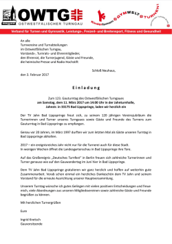 E inladung - Ostwestf&auml;lischer Turngau