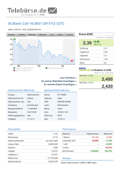Dt.Bank Call 18 2017/12 (CIT) - Aktien und Indizes