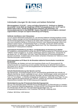 Individuelle L&ouml;sungen f&uuml;r die innere und &auml;u&szlig;ere Sicherheit