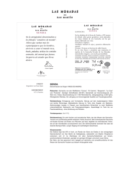 Denominación de Origen VINOS DE MADRID. Rebsorten: Garnacha