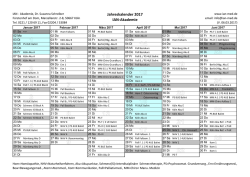 IAN-Akedemie Kurskalender 2017 - IAN
