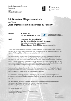 26. Dresdner Pflegestammtisch