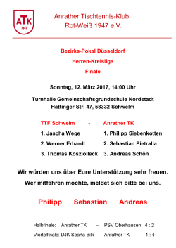 Philipp Sebastian Andreas - Anrather Tischtennis-Klub Rot