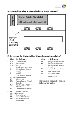 Haltestellenplan Schmalkalden Busbahnhof