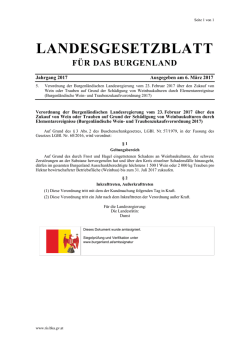 LGBl. Nr. 5 - burgenland