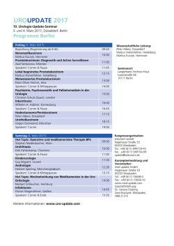Programm Berlin 2017