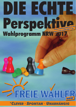 Perspektive - Freie Wähler NRW