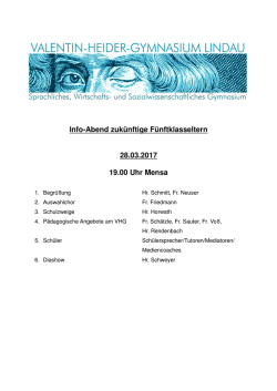Info-Abend 2017